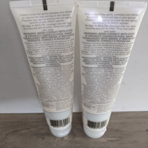 Avon Anew Clean Exfoliating Daily Scrub - Cream Lot (2) - Picture 3 of 3